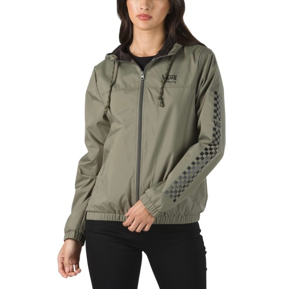 Vans Tops - VANS KASTLE FUNDAY Women’s WINDBREAKER Camo Green